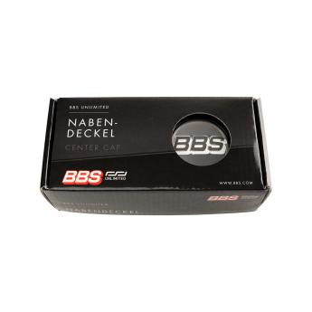 Preview: 4 x BBS 2D Nabendeckel Ø56mm chrom, Logo grau/weiß - 10023599 0924487